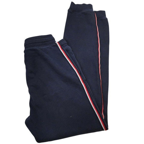 Tommy Hilfiger Kids Navy Jogger Sweatpants Logo Stripe Size 6 - Picture 2 of 7